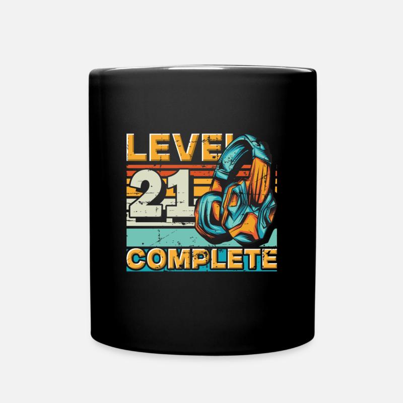 Gaming Birthday Level 21 Complete pour les joueurs. - Mug uni - noir