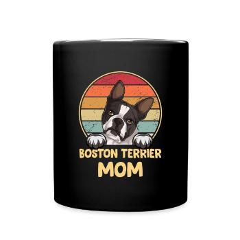 Boston Terrier Gift Dogs - Full Colour Mug - black - Front