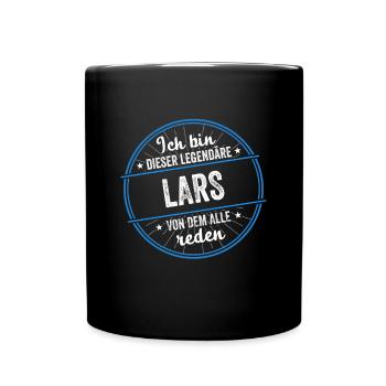 Ich bin dieser legendärer Lars Name - Tasse einfarbig - Schwarz - Vorne