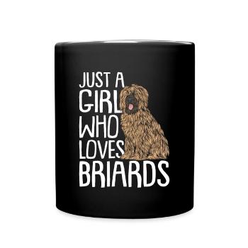 Briard Gift Dogs - Full Colour Mug - black - Front