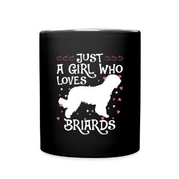 Briard Gift Dogs - Full Colour Mug - black - Front