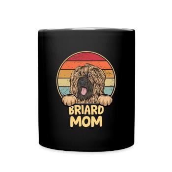 Briard Gift Dogs - Full Colour Mug - black - Front