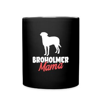 Broholmer Geschenk Hunde - Tasse einfarbig - Schwarz - Vorne