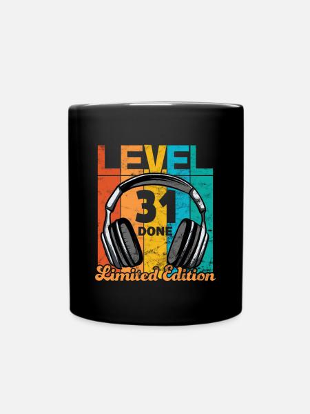 Gaming Geburtstag 31 Jahre Level 31 Complete - Tasse einfarbig - Schwarz
