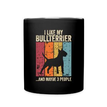 Bull Terrier Chiens cadeaux - Mug uni - noir - Devant