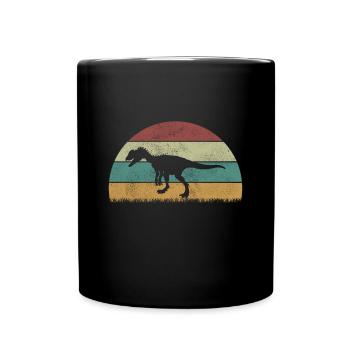 Zupaysaurus Dinosaurier Kinder Dino Geschenk - Tasse einfarbig - Schwarz - Vorne