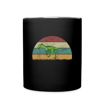 Zupaysaurus Dinosaurier Kinder Dino Geschenk - Tasse einfarbig - Schwarz - Vorne