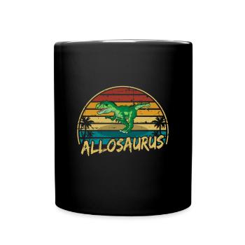 Allosaurus Dinosaure Enfants Dino Cadeau - Mug uni - noir - Devant