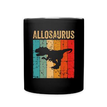 Allosaurus Dinosaure Enfants Dino Cadeau - Mug uni - noir - Devant