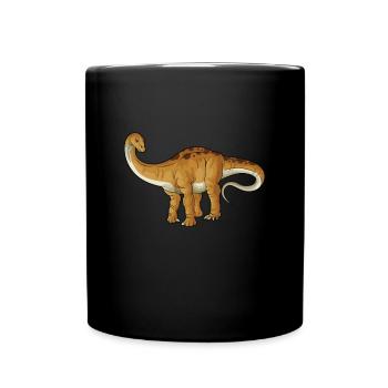 Apatosaurus Dinosaur Children Dino Gift - Full Colour Mug - black - Front