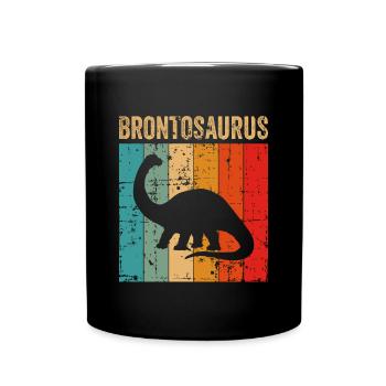 Brontosaurus Dinosaure Enfants Dino Cadeau - Mug uni - noir - Devant