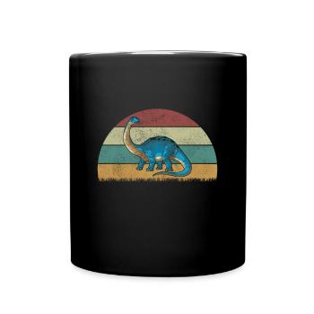 Brontosaurus Dinosaure Enfants Dino Cadeau - Mug uni - noir - Devant