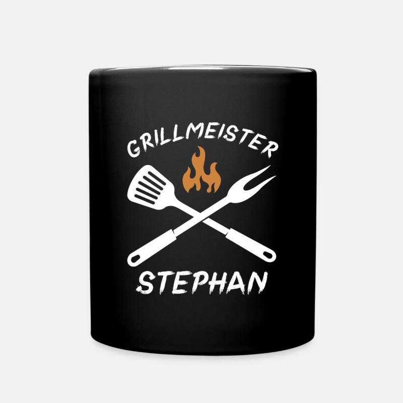 Grillmeister Stephan - Tasse einfarbig - Schwarz