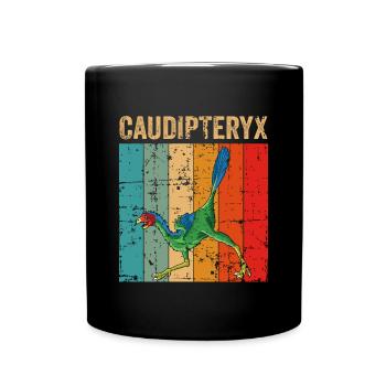 xxx Dinosaur Kids Dino Gift - Full Colour Mug - black - Front