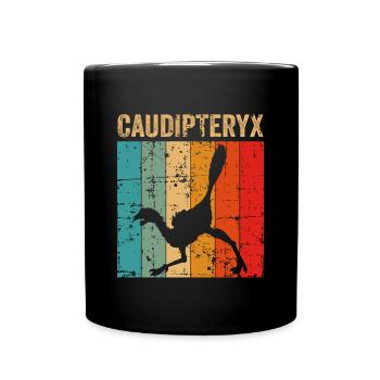 xxx Dinosaur Kids Dino Gift - Full Colour Mug - black - Front