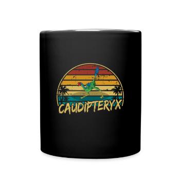 xxx Dinosaur Kids Dino Gift - Full Colour Mug - black - Front