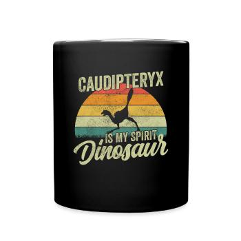 xxx Dinosaur Kids Dino Gift - Full Colour Mug - black - Front