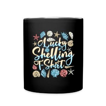 Collecte de coquillages sur la plage Collecteurs de coquillages - Mug uni - noir - Devant
