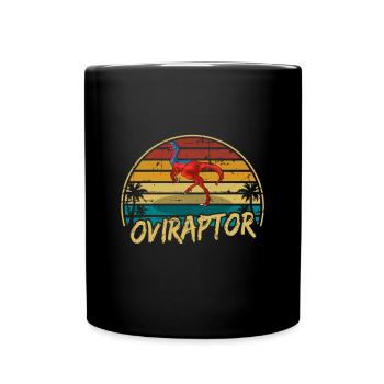 Oviraptor Dinosaur Children Dino Gift - Full Colour Mug - black - Front