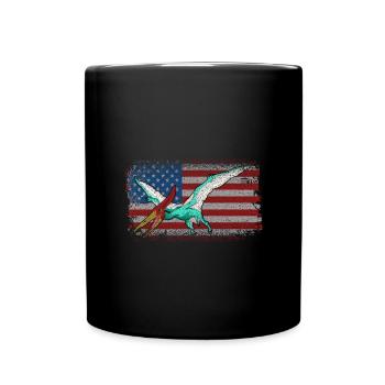 Pteranodon Dinosaur Children Dino Gift - Full Colour Mug - black - Front