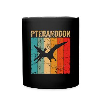 Pteranodon Dinosaur Children Dino Gift - Full Colour Mug - black - Front