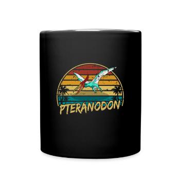 Pteranodon Dinosaur Children Dino Gift - Full Colour Mug - black - Front