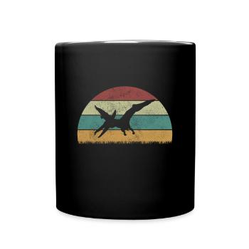 Pteranodon Dinosaur Children Dino Gift - Full Colour Mug - black - Front