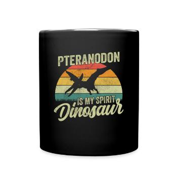 Pteranodon Dinosaur Children Dino Gift - Full Colour Mug - black - Front
