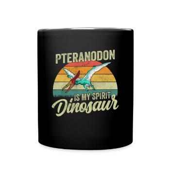 Pteranodon Dinosaur Children Dino Gift - Full Colour Mug - black - Front