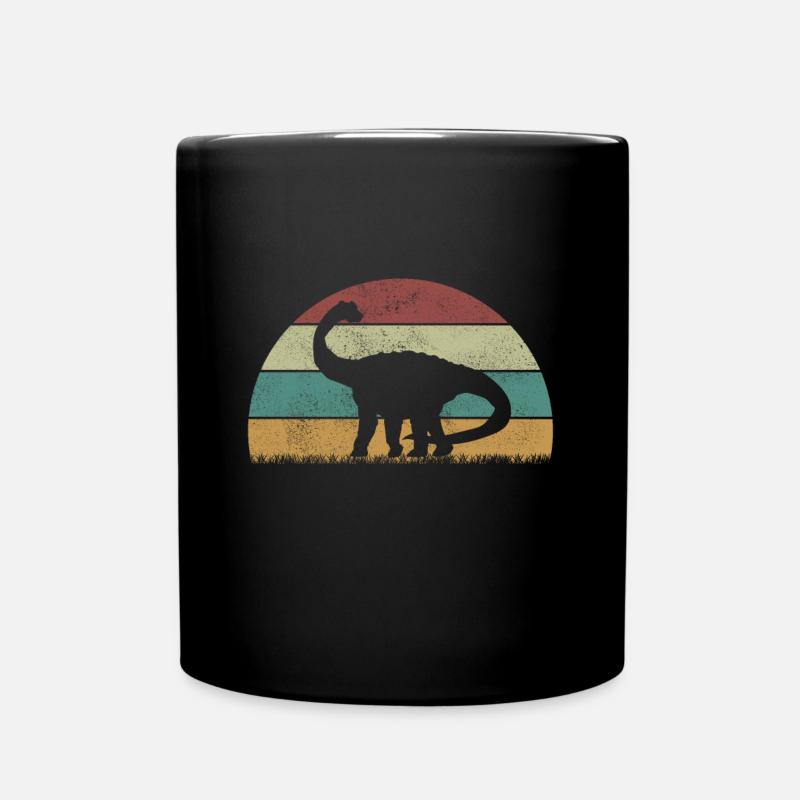 Quaesitosaurusx Dinosaur Children Dino Gift - Full Colour Mug - black