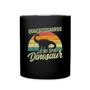 Quaesitosaurusx Dinosaur Children Dino Gift - Full Colour Mug - black - Front