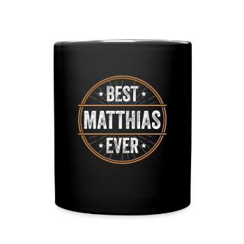 Meilleur Matthias Ever Prénom Nom Cadeau - Mug uni - noir - Devant