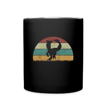 Deinonychus Dinosaur Children Dino Gift - Full Colour Mug - black - Front