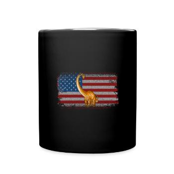 Diplodocus Dinosaur Children Dino Gift - Full Colour Mug - black - Front