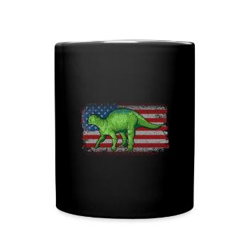 Fukuisaurus Dinosaur Children Dino Gift - Full Colour Mug - black - Front