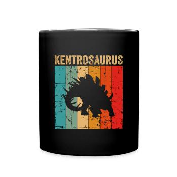 Kentrosaurus Dinosaur Children Dino Gift - Full Colour Mug - black - Front