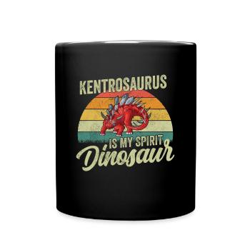 Kentrosaurus Dinosaur Children Dino Gift - Full Colour Mug - black - Front
