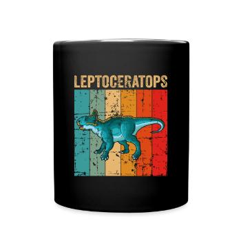 Leptoceratops Dinosaure Enfants Dino Cadeau - Mug uni - noir - Devant