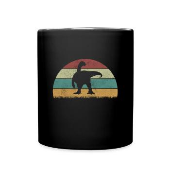 Mussaurus Dinosaur Children Dino Gift - Full Colour Mug - black - Front