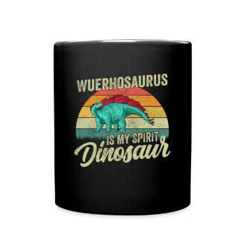 Wuerhosaurus Dinosaur Children Dino Gift - Full Colour Mug - black - Front