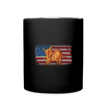 Xenoceratops Dinosaur Children Dino Gift - Full Colour Mug - black - Front