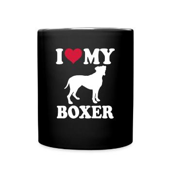 Propriétaire de chien boxeur allemand - Mug uni - noir - Devant
