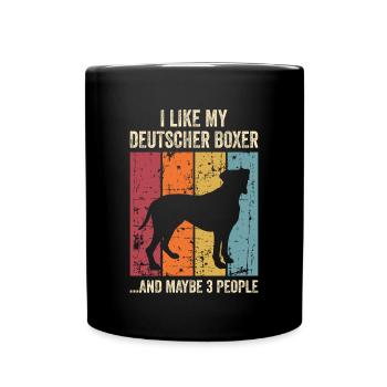 Propriétaire de chien boxeur allemand - Mug uni - noir - Devant