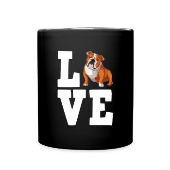 Deutsch Bulldog Dog Dog Propriétaire - Mug uni - noir - Devant