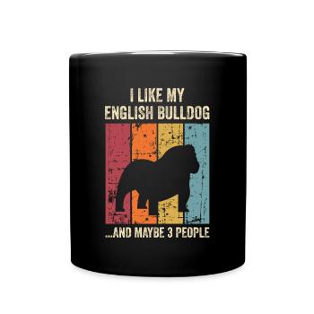 Deutsch Bulldog Dog Dog Propriétaire - Mug uni - noir - Devant