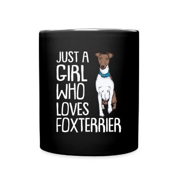 Fox Terrier Dog Dog Dog Owner - Full Colour Mug - black - Front