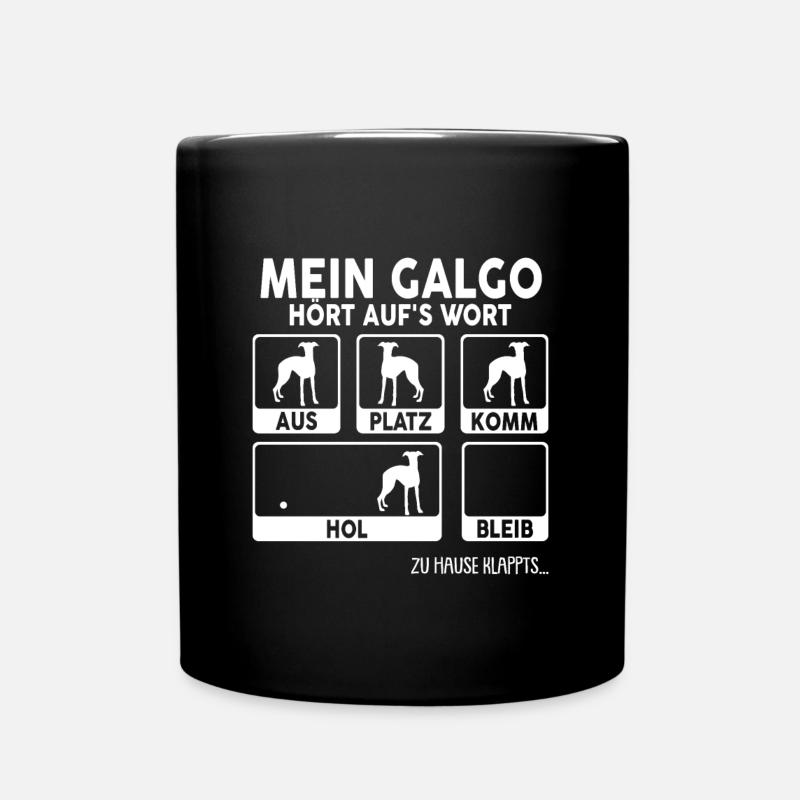 Galgo Espanol Chien Chien Propriétaire Chien - Mug uni - noir