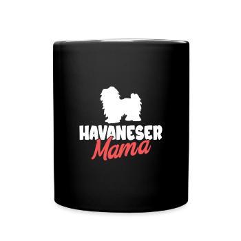 Propriétaire de chien de chien havanais - Mug uni - noir - Devant
