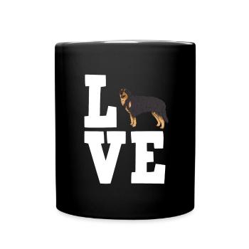 Hovawart Dog Dog Propriétaire de Chien - Mug uni - noir - Devant