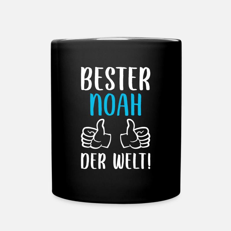 Noah Vorname Name Geburtstag - Tasse einfarbig - Schwarz